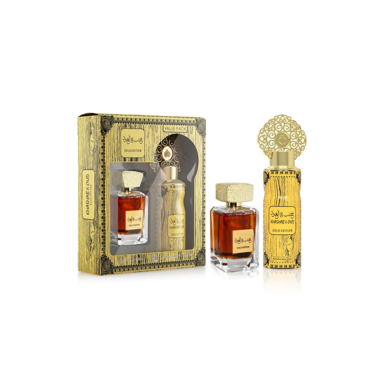 Arabiyat Khashab & Oud Gold 100ml + Deo Spray 200ml